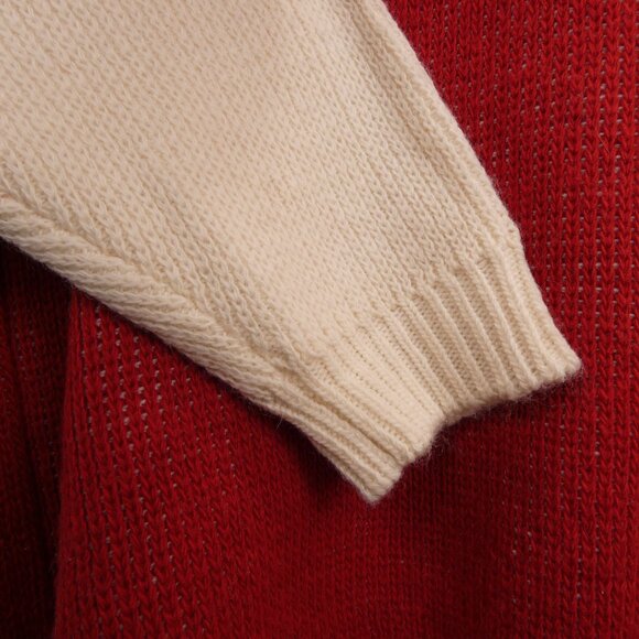 Spirit Jersey Sweater Unisex Adult M Oversized New York Red Knit Heavy Weight - Picture 6 of 12